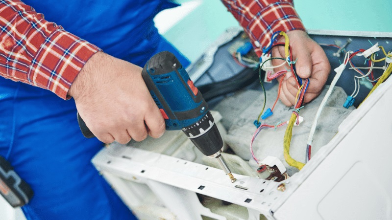 Manisa Çetintaş Çetintaş çamaşır makinesi kart tamiri – Su almama arızası orijinal parça ile giderildi. - Teknik servis örneği